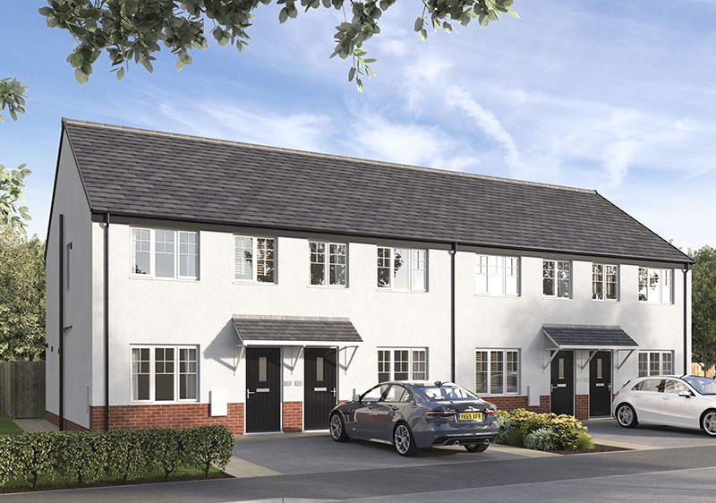 CGI indicative of house types being provided at Blindwells