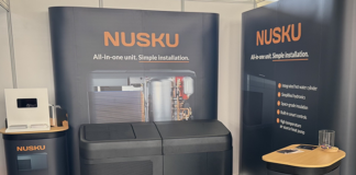 Nusku heat pump technology on display at trade show