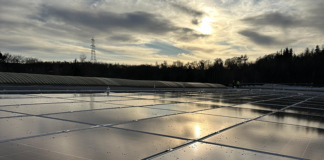 Rooftop solar installation