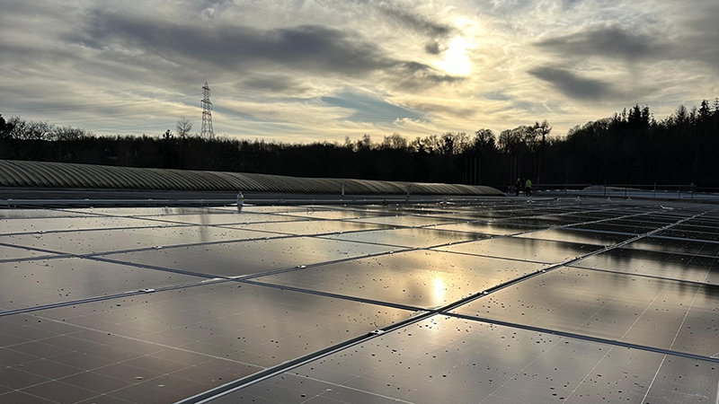 Rooftop solar installation