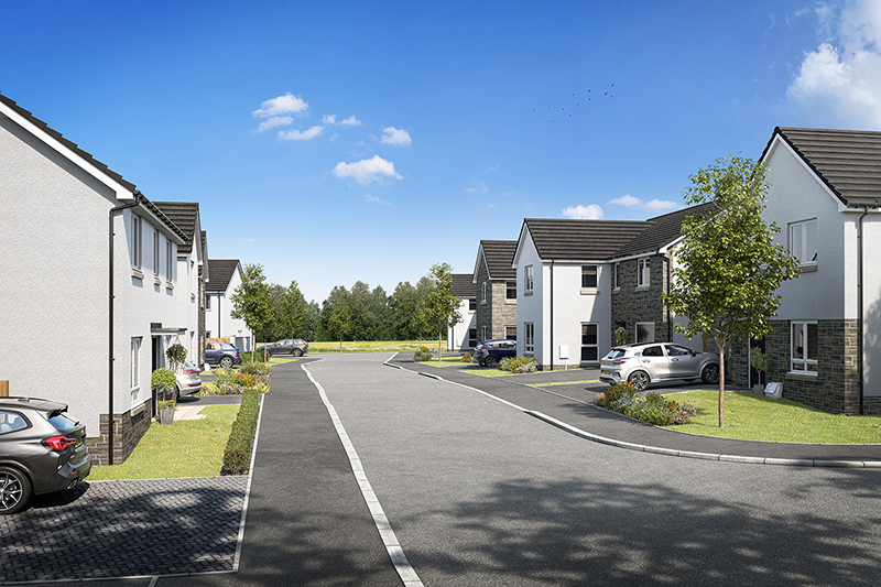 Taylor Wimpey typical street scene
