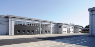 Industrial development near Glasgow Airport