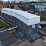 ‘Complex’ scaffolding project complete on historic Glasgow hospital building Scaffolding around Royal Infirmary in Glasgow