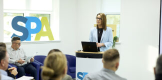 SPA regional director Lesley Peaty addresses the 2025 AGM