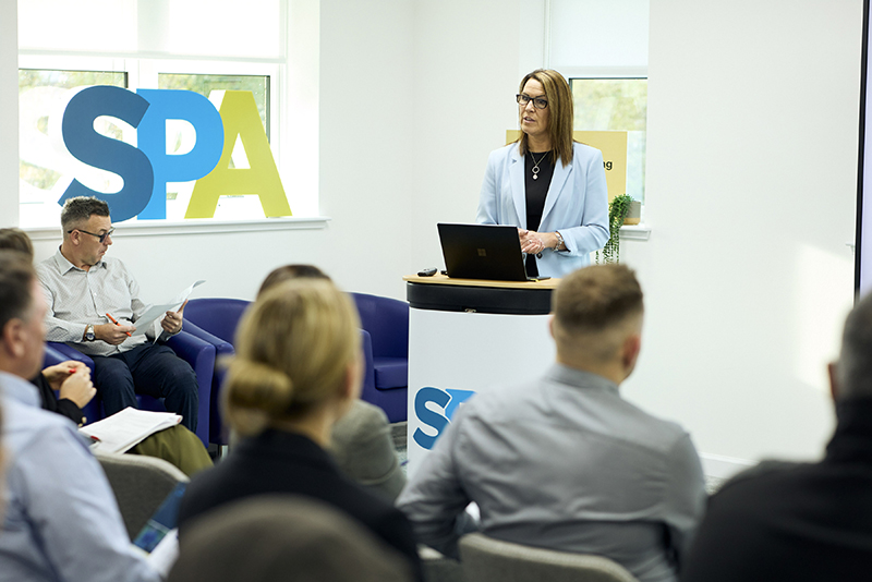 SPA regional director Lesley Peaty addresses the 2025 AGM