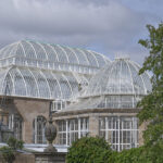 Iconic Palm Houses to reopen at RBGE after five-year restoration project Back view of both Palm Houses at RBGE
