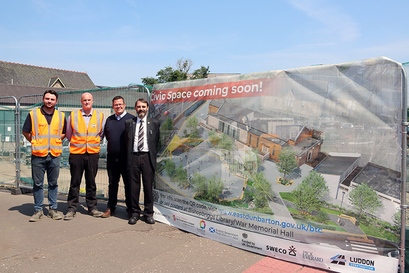 New civic space being created in Bishopbriggs