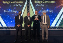 Contractor earns award recognition for bridge engineering excellence Beaver Bridges Ltd receiving contractor of the year award