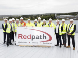 Topping out ceremony at new AIC Heating UK base in Lochgelly