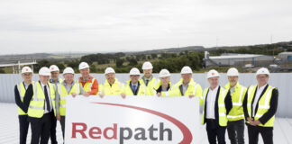 Topping out ceremony at new AIC Heating UK base in Lochgelly