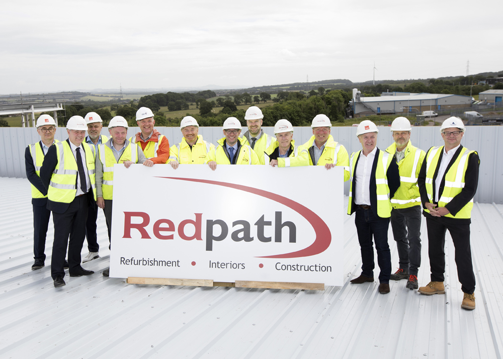 Topping out ceremony at new AIC Heating UK base in Lochgelly