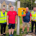 L-R: Debby Gillett (SBHA); Rory Stewart (Jed Hearts Here); Calum Brown (Jed Hearts Here); and Michael Palethorpe (Cruden)
