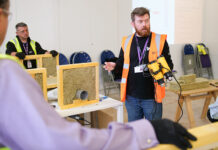Construction classroom training session