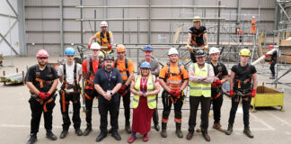 Michelle Campbell MSP at CITB base