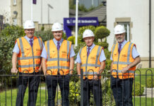 Six Taylor Wimpey site managers in Scotland earn quality awards L-R: David McClure, David Cunningham, David Morrison, Stuart Gillespie