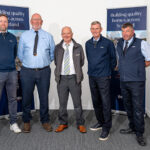 Five Bellway Scotland site managers earn award recognition Shaun Hasell, Jim McGregor, George Carty, Peter Lawrie, and Frank McLaughlan. Image credit: Bellway