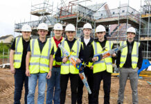 Housebuilders welcome new construction apprentices in the north of Scotland Springfield Group apprentices