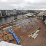Build of £3.3m BAE Systems facility underway in Glasgow Aerial of site
