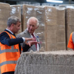 King visits UK-grown hemp insulation manufacturer in the Scottish Borders