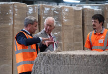 The King visits UK-grown hemp insulation manufacturer in the Scottish Borders